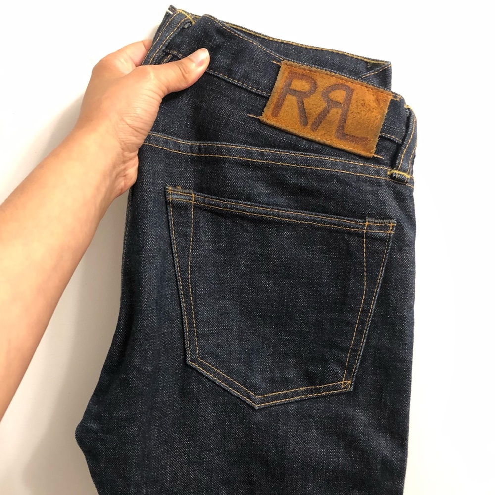 Double RL stretch skinny fit selvage denim